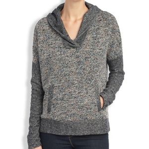 Lucky Brand Multi Knit Hoodie Pullover Sweater